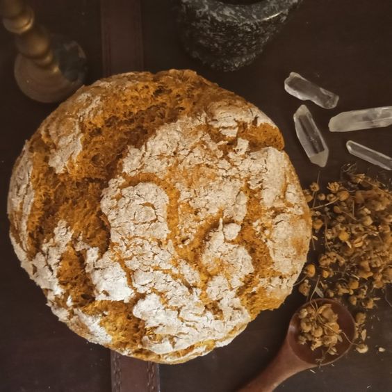 Rustic Chamomile and Turmeric Bread