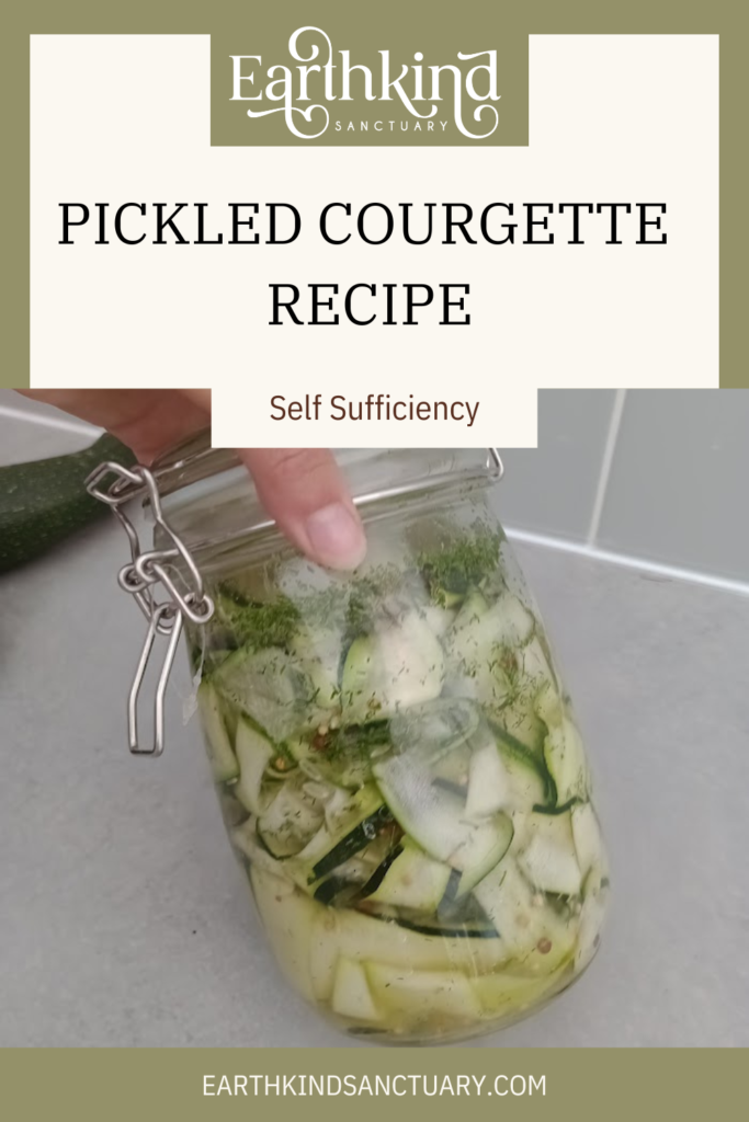 pickled courgettes